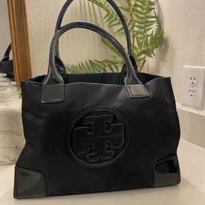 Black Tory Burch Ella tote bag purse